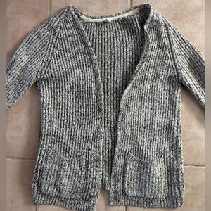 Grey knit cardigan